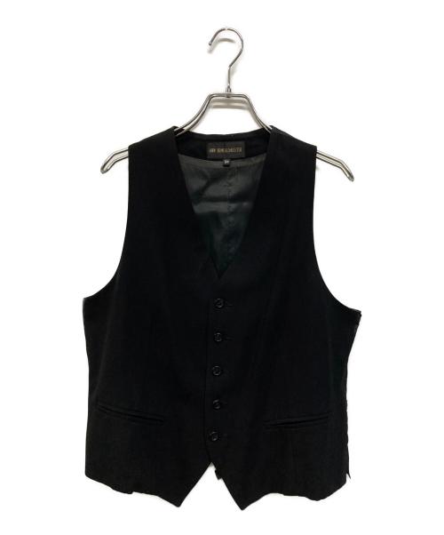 ANN DEMEULEMEESTER（アンドゥムルメステール）ANN DEMEULEMEESTER (アンドゥムルメステール) 切替ジレ ドレス モード ブラック サイズ:SIZE 36の古着・服飾アイテム