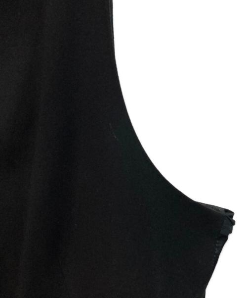 ANN DEMEULEMEESTER（アンドゥムルメステール）ANN DEMEULEMEESTER (アンドゥムルメステール) 切替ジレ ドレス モード ブラック サイズ:SIZE 36の古着・服飾アイテム