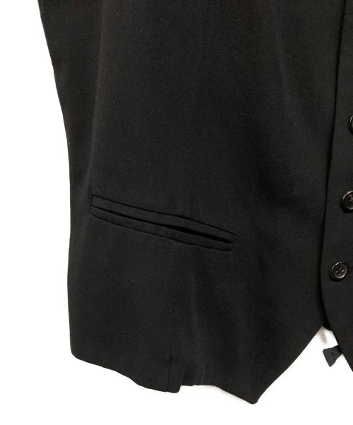 ANN DEMEULEMEESTER（アンドゥムルメステール）ANN DEMEULEMEESTER (アンドゥムルメステール) 切替ジレ ドレス モード ブラック サイズ:SIZE 36の古着・服飾アイテム