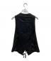 ANN DEMEULEMEESTER (アンドゥムルメステール) 切替ジレ ドレス モード ブラック サイズ:SIZE 36：15000円