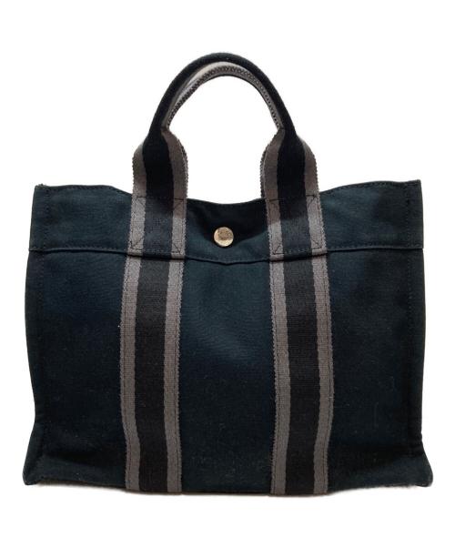HERMES（エルメス）HERMES (エルメス) フールトゥPM　ミニトートバッグ フランス製 ブラック サイズ:PMの古着・服飾アイテム