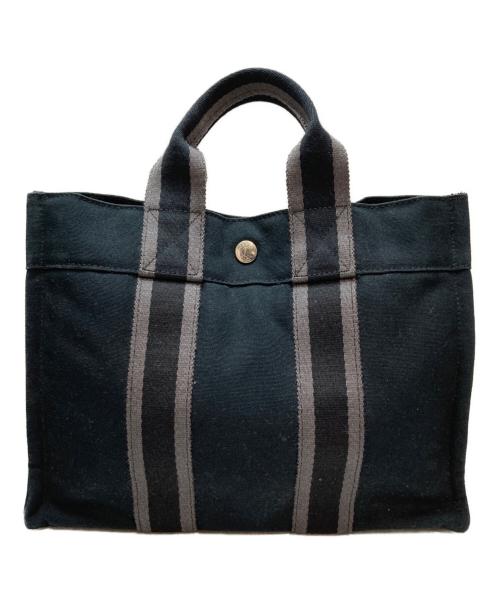 HERMES（エルメス）HERMES (エルメス) フールトゥPM　ミニトートバッグ フランス製 ブラック サイズ:PMの古着・服飾アイテム