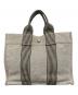 HERMES (エルメス) ニューフールトゥPM　ミニトートバッグ フランス製 グレー×ホワイト サイズ:PM：20000円