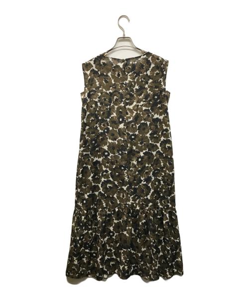 UNTITLED（アンタイトル）UNTITLED (アンタイトル) フラワープリントワンピース オリーブ サイズ:０ 未使用品の古着・服飾アイテム