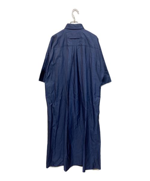 ticca（ティッカ）TICCA (ティッカ) テントラインシャツワンピース 比翼仕立て ネイビー サイズ:Freeの古着・服飾アイテム