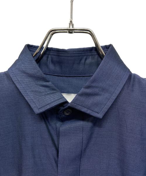 ticca（ティッカ）TICCA (ティッカ) テントラインシャツワンピース 比翼仕立て ネイビー サイズ:Freeの古着・服飾アイテム