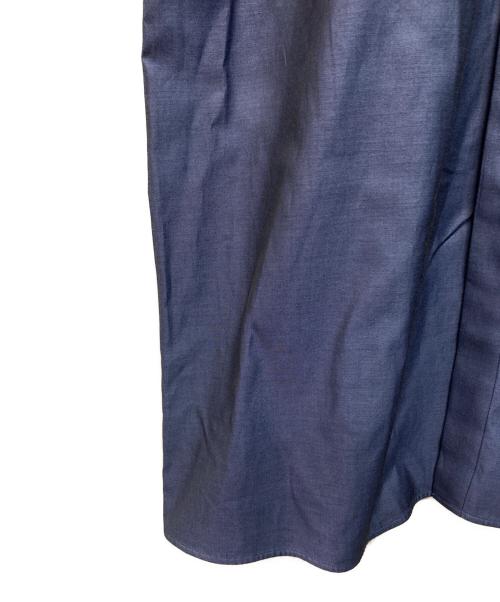 ticca（ティッカ）TICCA (ティッカ) テントラインシャツワンピース 比翼仕立て ネイビー サイズ:Freeの古着・服飾アイテム