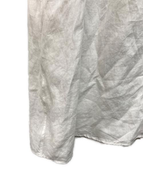 ticca（ティッカ）ticca (ティッカ) リネンツイストスリーブワンピース 日本製 ホワイト サイズ:Freeの古着・服飾アイテム
