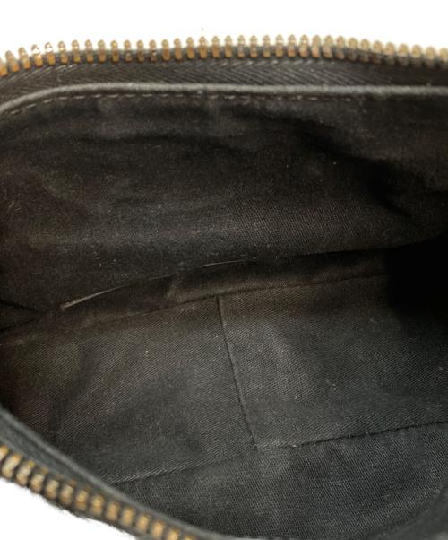 BALENCIAGA（バレンシアガ）BALENCIAGA (バレンシアガ) ショルダーバッグ ル カゴール XS Le Cagole アリーナラムスキン アンティーク調シルバー ハート形ミラー ジッパー付きポーチ ブラックの古着・服飾アイテム