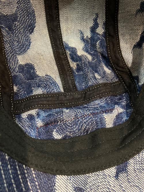 SUPREME（シュプリーム）SUPREME (シュプリーム) Flames Jacquard Deniｍ Camp Cap/フレイムズ ジャカード デニム キャンプ キャップ インディゴの古着・服飾アイテム