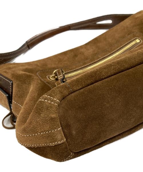 COACH（コーチ）COACH (コーチ) Suede Fringe Brown  Shoulder Bag スウェードショルダーバッグ　Y2K ワンショルダー オールド ブラウンの古着・服飾アイテム