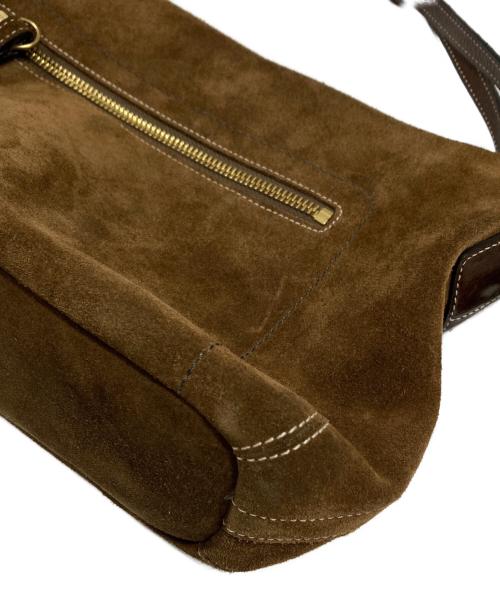 COACH（コーチ）COACH (コーチ) Suede Fringe Brown  Shoulder Bag スウェードショルダーバッグ　Y2K ワンショルダー オールド ブラウンの古着・服飾アイテム