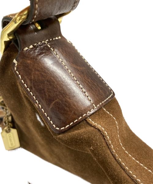 COACH（コーチ）COACH (コーチ) Suede Fringe Brown  Shoulder Bag スウェードショルダーバッグ　Y2K ワンショルダー オールド ブラウンの古着・服飾アイテム