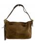COACH（コーチ）の古着「Suede Fringe Brown  Shoulder Bag スウェードショルダーバッグ　Y2K ワンショルダー オールド」｜ブラウン