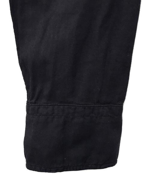 DRIES VAN NOTEN（ドリスヴァンノッテン）DRIES VAN NOTEN (ドリスヴァンノッテン) ノーカラーシャツ ネイビー サイズ:SIZE 50の古着・服飾アイテム