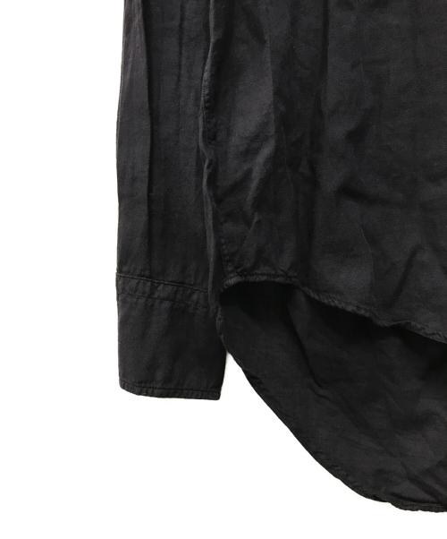 DRIES VAN NOTEN（ドリスヴァンノッテン）DRIES VAN NOTEN (ドリスヴァンノッテン) ノーカラーシャツ ネイビー サイズ:SIZE 50の古着・服飾アイテム