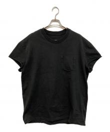 Maison Margiela（メゾンマルジェラ）の古着「19AW Destroyed Sleeve Less T-Shirt/デストロイド スリーブレス ティーシャツ　フェード　ダメージ加工」｜ブラック