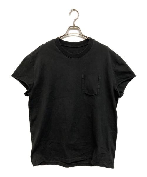Maison Margiela（メゾンマルジェラ）Maison Margiela (メゾンマルジェラ) 19AW Destroyed Sleeve Less T-Shirt/デストロイド スリーブレス ティーシャツ　フェード　ダメージ加工 ブラック サイズ:46の古着・服飾アイテム