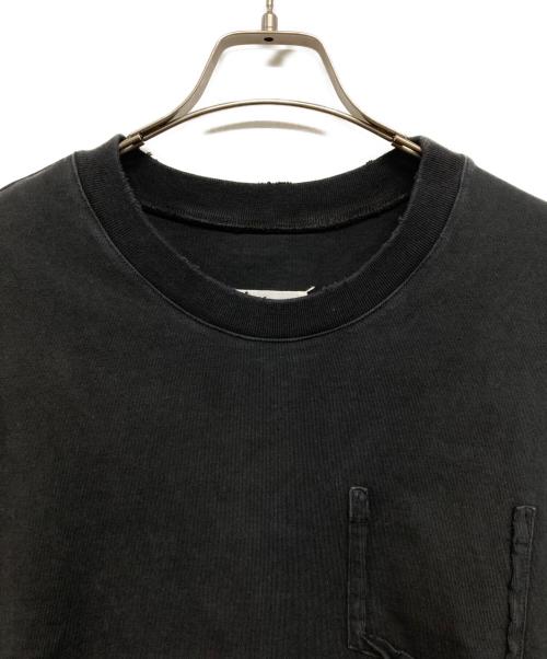Maison Margiela（メゾンマルジェラ）Maison Margiela (メゾンマルジェラ) 19AW Destroyed Sleeve Less T-Shirt/デストロイド スリーブレス ティーシャツ　フェード　ダメージ加工 ブラック サイズ:46の古着・服飾アイテム