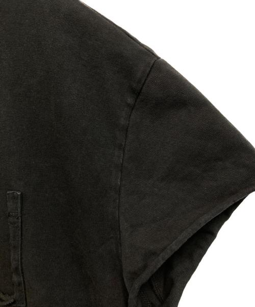 Maison Margiela（メゾンマルジェラ）Maison Margiela (メゾンマルジェラ) 19AW Destroyed Sleeve Less T-Shirt/デストロイド スリーブレス ティーシャツ　フェード　ダメージ加工 ブラック サイズ:46の古着・服飾アイテム