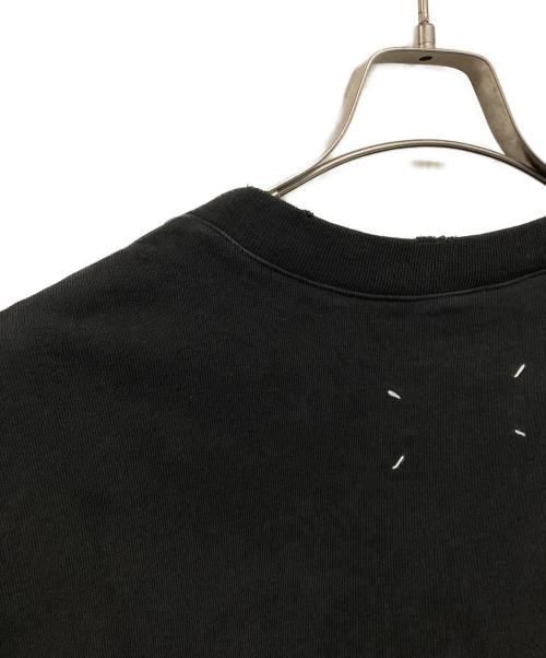 Maison Margiela（メゾンマルジェラ）Maison Margiela (メゾンマルジェラ) 19AW Destroyed Sleeve Less T-Shirt/デストロイド スリーブレス ティーシャツ　フェード　ダメージ加工 ブラック サイズ:46の古着・服飾アイテム