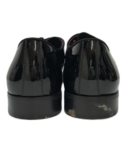 DOLCE & GABBANA（ドルチェ＆ガッバーナ）DOLCE & GABBANA (ドルチェ＆ガッバーナ) パテントレザーダービーシューズ プレーントゥ 外羽根 ブラック サイズ:UK10の古着・服飾アイテム