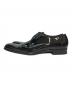 DOLCE & GABBANA (ドルチェ＆ガッバーナ) パテントレザーダービーシューズ プレーントゥ 外羽根 ブラック サイズ:UK10：10000円