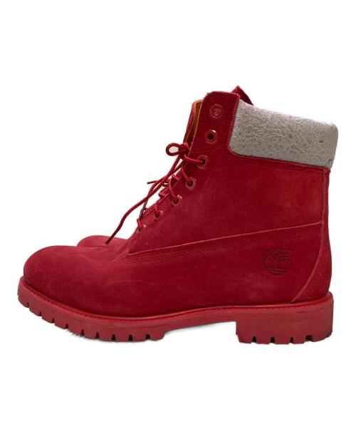 Timberland（ティンバーランド）Timberland (ティンバーランド) 6インチ レースアップブーツ レッド×グレー サイズ:28cmの古着・服飾アイテム