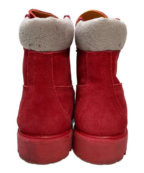 Timberland（ティンバーランド）Timberland (ティンバーランド) 6インチ レースアップブーツ レッド×グレー サイズ:28cmの古着・服飾アイテム