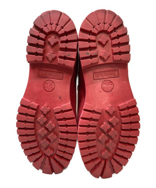 Timberland（ティンバーランド）Timberland (ティンバーランド) 6インチ レースアップブーツ レッド×グレー サイズ:28cmの古着・服飾アイテム