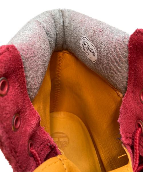 Timberland（ティンバーランド）Timberland (ティンバーランド) 6インチ レースアップブーツ レッド×グレー サイズ:28cmの古着・服飾アイテム