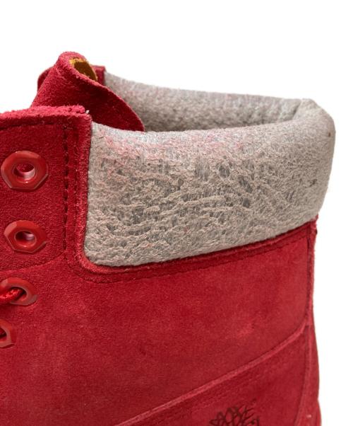 Timberland（ティンバーランド）Timberland (ティンバーランド) 6インチ レースアップブーツ レッド×グレー サイズ:28cmの古着・服飾アイテム