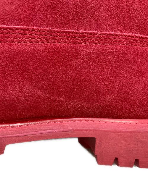 Timberland（ティンバーランド）Timberland (ティンバーランド) 6インチ レースアップブーツ レッド×グレー サイズ:28cmの古着・服飾アイテム