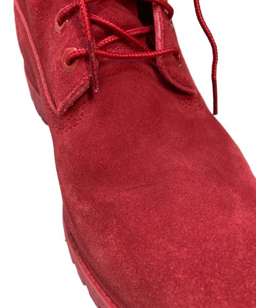 Timberland（ティンバーランド）Timberland (ティンバーランド) 6インチ レースアップブーツ レッド×グレー サイズ:28cmの古着・服飾アイテム