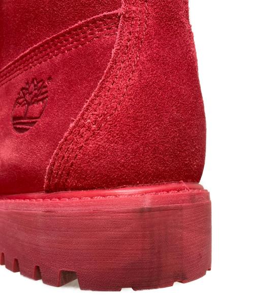 Timberland（ティンバーランド）Timberland (ティンバーランド) 6インチ レースアップブーツ レッド×グレー サイズ:28cmの古着・服飾アイテム