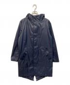 PAUL SMITHポールスミス）の古着「MULTI GRADATION MESH FOODED COAT/マルチ グラデーション メッシュ フーデッド コート 撥水 」｜ネイビー
