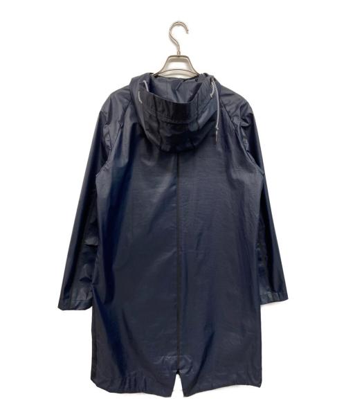 PAUL SMITH（ポールスミス）Paul Smith (ポールスミス) MULTI GRADATION MESH FOODED COAT/マルチ グラデーション メッシュ フーデッド コート 撥水  ネイビー サイズ:Lの古着・服飾アイテム