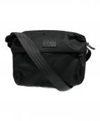 Manhattan Portage BLACK LABELマンハッタンポーテージ ブラックレーベル）の古着「TWILL SHERMAN SQUARE BAG/ツイル シャーマン スクエアバッグ」｜ブラック