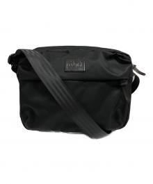 Manhattan Portage BLACK LABEL（マンハッタンポーテージ ブラックレーベル）の古着「TWILL SHERMAN SQUARE BAG/ツイル シャーマン スクエアバッグ」｜ブラック