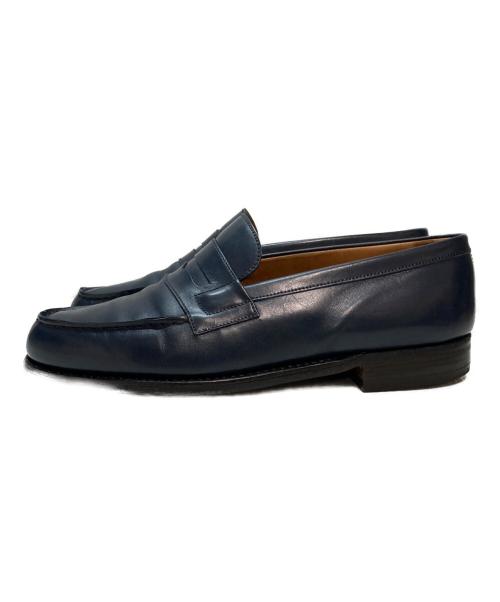 J.M.WESTON（ジェイエムウエストン）J.M.WESTON (ジェイエムウエストン) SIGNATURE LOAFER/シグネチャーローファー レザーシューズ ロファー Uチップ　ビブラムソール ネイビー サイズ:5.5Dの古着・服飾アイテム