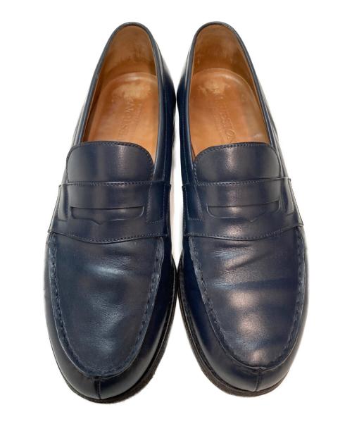 J.M.WESTON（ジェイエムウエストン）J.M.WESTON (ジェイエムウエストン) SIGNATURE LOAFER/シグネチャーローファー レザーシューズ ロファー Uチップ　ビブラムソール ネイビー サイズ:5.5Dの古着・服飾アイテム