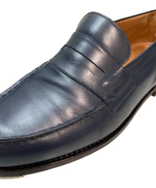 J.M.WESTON（ジェイエムウエストン）J.M.WESTON (ジェイエムウエストン) SIGNATURE LOAFER/シグネチャーローファー レザーシューズ ロファー Uチップ　ビブラムソール ネイビー サイズ:5.5Dの古着・服飾アイテム