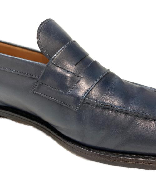 J.M.WESTON（ジェイエムウエストン）J.M.WESTON (ジェイエムウエストン) SIGNATURE LOAFER/シグネチャーローファー レザーシューズ ロファー Uチップ　ビブラムソール ネイビー サイズ:5.5Dの古着・服飾アイテム