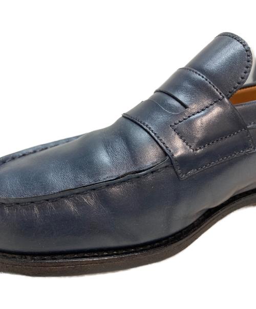 J.M.WESTON（ジェイエムウエストン）J.M.WESTON (ジェイエムウエストン) SIGNATURE LOAFER/シグネチャーローファー レザーシューズ ロファー Uチップ　ビブラムソール ネイビー サイズ:5.5Dの古着・服飾アイテム