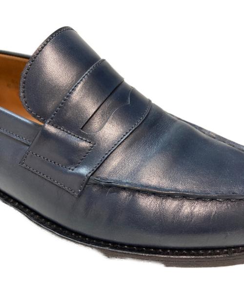 J.M.WESTON（ジェイエムウエストン）J.M.WESTON (ジェイエムウエストン) SIGNATURE LOAFER/シグネチャーローファー レザーシューズ ロファー Uチップ　ビブラムソール ネイビー サイズ:5.5Dの古着・服飾アイテム