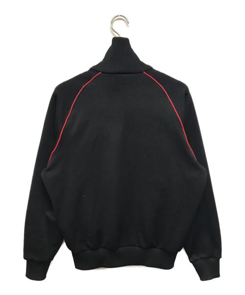 adidas（アディダス）adidas (アディダス) トラックジャケット　スタンドカラートラックジャケット　西ドイツ製 ブラック×レッド サイズ:Mの古着・服飾アイテム