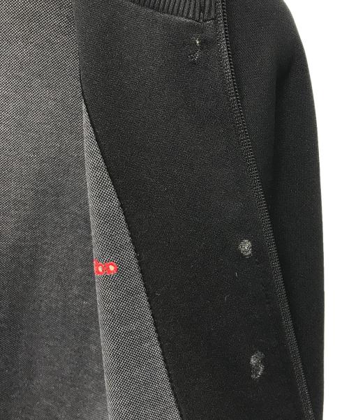 adidas（アディダス）adidas (アディダス) トラックジャケット　スタンドカラートラックジャケット　西ドイツ製 ブラック×レッド サイズ:Mの古着・服飾アイテム