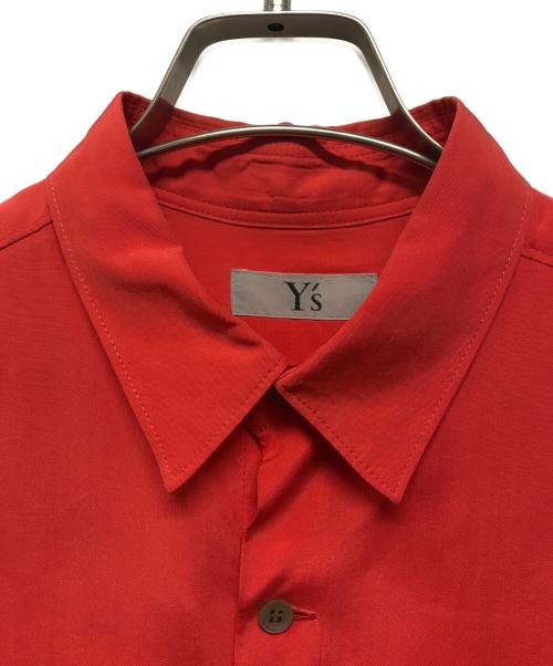 Y's（ワイズ）Y's (ワイズ) 00’Sシルクレーヨンシャツ ドメス 日本製 レッド 朱色 サイズ:不明の古着・服飾アイテム