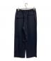 CULLNI (クルニ) Stripe Double Cloth Tuck Wide Pant（ストライプ ダブルクロス タック ワイドパンツ） ネイビー サイズ:2：15000円