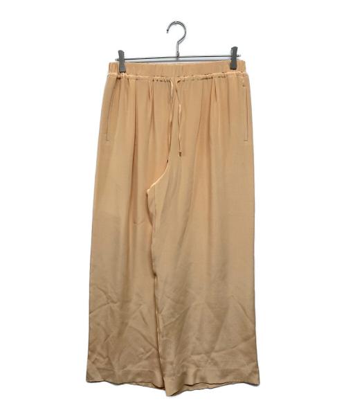 DRAWER（ドゥロワー）DRAWER (ドゥロワー) FALL1 フォールワン シルクジョーゼットドローストパンツ　シルクパンツ オレンジ サイズ:40の古着・服飾アイテム